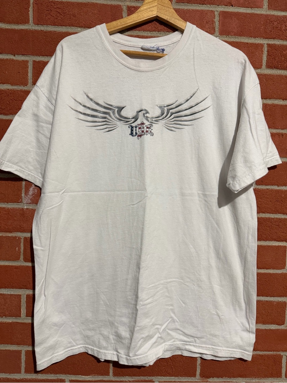 Harley-Davidson White Short-Sleeve Crewneck with Winged Graphic